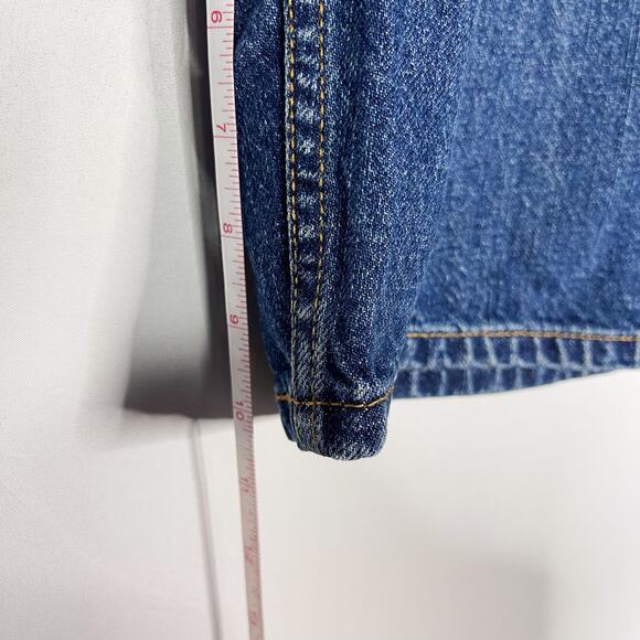 Levis Mens Size 36 505 Regular Fit Jean Shorts Medium Wash Denim Cotton - Picture 4 of 8